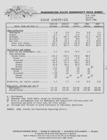 Washington state commodity data sheet: Sour cherries