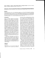 Utilization of the Columbia River Estuary by Subyearling Chinook Salmon