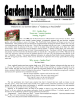 Gardening in Pend Oreille, Summer 2011