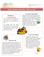 Family Nutrition: Fruit