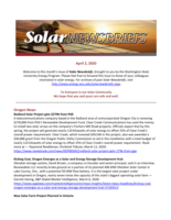 Solar Newsbriefs, April 2, 2020