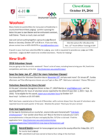 CloverGram, October 19, 2016