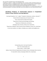 Identifying predictors of antimicrobial exposure in hospitalized patients using a machine learning approach
