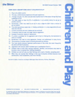 The sitter: Children and play - some basic assumptions about children's play