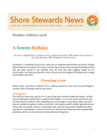 Shore Stewards News, Holiday Edition, 2016