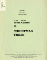 Weed control in Christmas trees