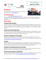 CloverGram, March 23, 2018