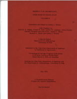 Highway U-95 Archeology: Comb Wash to Grand Flat volume II