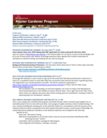 Master Gardener Program Newsletter, August 2012