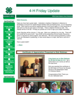 4-H Friday Update, November 8, 2013