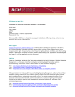 RCM News, April 2014