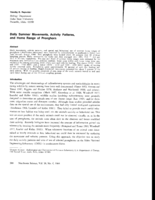 Daily Summer Movements, Activity patterns, and Home Range of Pronghorn