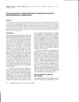 Emerging themes in epiphyte research in westside forest with special reference to cyanolichens