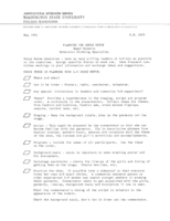 Planning the dress revue