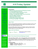 4-H Friday Update, August 31, 2018