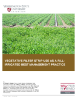 Vegetative filter strip use as a rill-irrigated best management practice