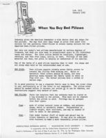 When you buy bed pillows