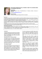 Developing information skills training to meet the changing needs of veterinary education