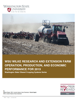 WSU Wilke Research and Extension Farm operation, production, and economic performance for 2013