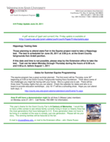 4-H Friday Update, June 24, 2011