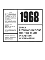 1968 Spray recommendations for tree fruits in eastern Washington
