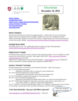 CloverGram, December 24, 2014