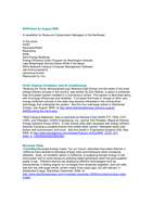 RCM News, August 2009