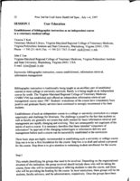 Establishment of bibliographic instruction as an independent course in a veterinary medical college