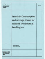Trends in consumption and acreage shares for selected tree fruits in Washington