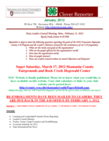 Clover Reporter, January 2012