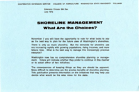 Shoreline management: what are the choices?