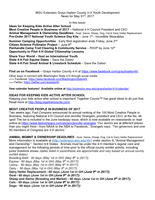 Grays Harbor County 4-H News Blast, May 31, 2017