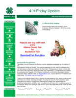 4-H Friday Update, September 7, 2012