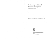 Archaeological Values and Resource Management