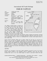 International 4-H youth exchange: This is Taiwan