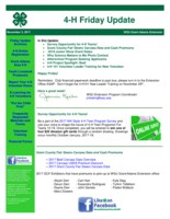 4-H Friday Update, November 3, 2017