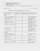 Training aid for "food preservation and use" contest