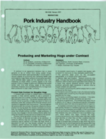 Producing and marketing hogs under contract