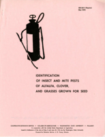 Identification of insect and mite pests of alfalfa, clover, and grasses grown for seed