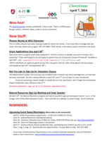 CloverGram, April 7, 2016