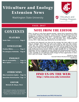 Viticulture and Enology Extension News, Fall 2017