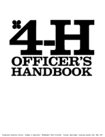 4-H officer's handbook