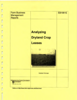 Analyzing dryland crop leases
