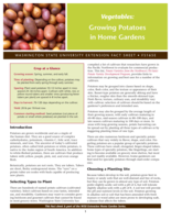 Vegetables: Growing potatoes in home gardens