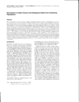 Germination of Idaho fescue and cheatgrass seeds from coexisting populations