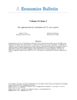 The Agglomeration by Destination of U.S. State Exports