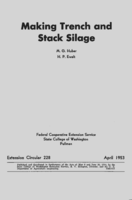 Making trench and stack silage