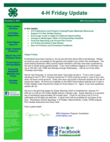 4-H Friday Update, December 2, 2016