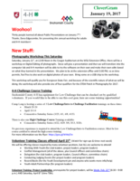 CloverGram, January 19, 2017