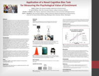 Application of a novel cognitive bias task for measuring the psychological value of enrichment